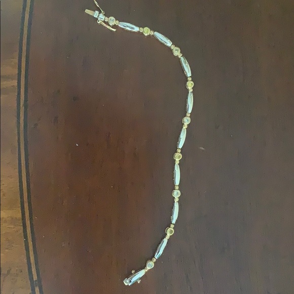 Classic Gold/Silver Tone Bracelet with Sparkle - Picture 2 of 5